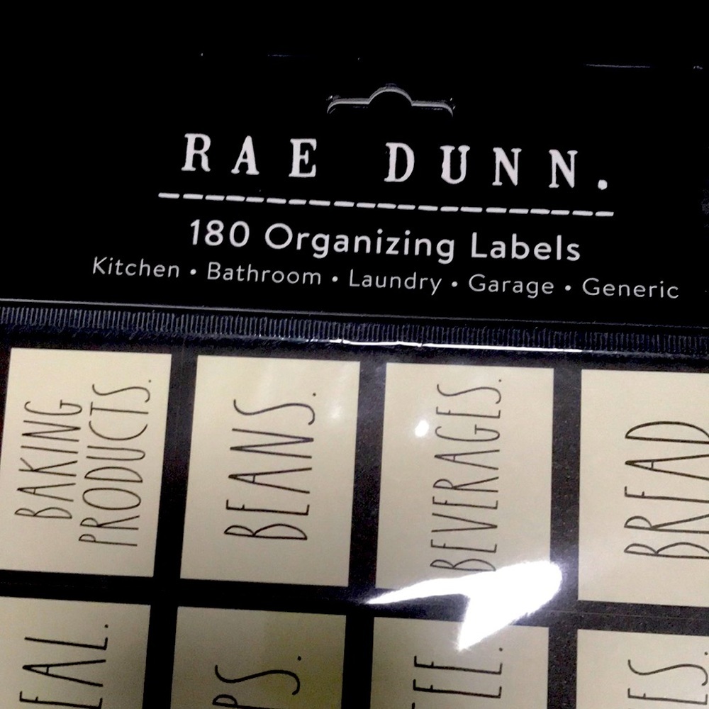 New RAE DUNN Organizing Labels 180